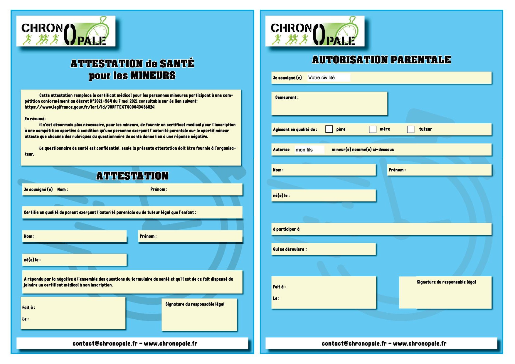 AttestationSante&AutorisationMineurs(A5Bleu)